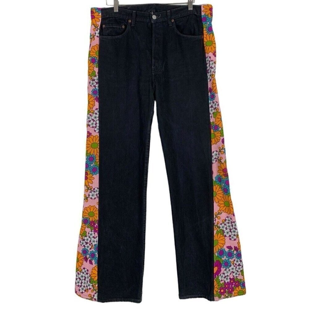 Vintage Levi's 501 Wide Flare leg Hippie Boho Jeans